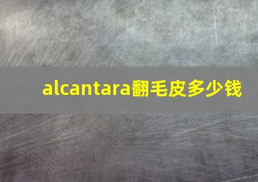 alcantara翻毛皮多少钱