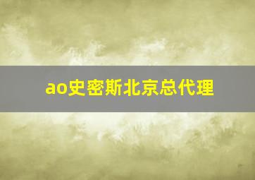 ao史密斯北京总代理