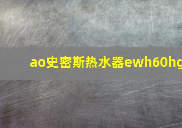 ao史密斯热水器ewh60hg