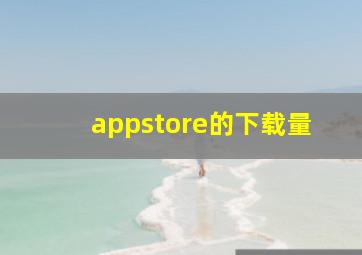 appstore的下载量