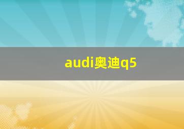 audi奥迪q5