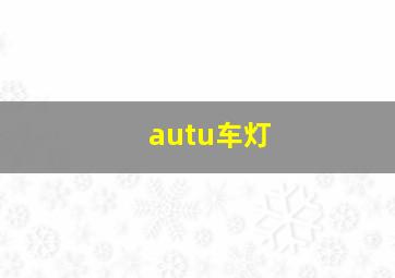 autu车灯