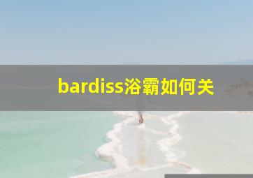 bardiss浴霸如何关