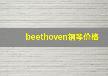 beethoven钢琴价格