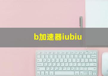 b加速器iubiu