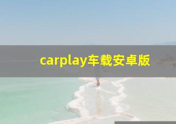 carplay车载安卓版