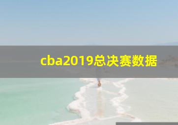 cba2019总决赛数据