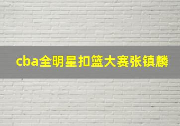 cba全明星扣篮大赛张镇麟