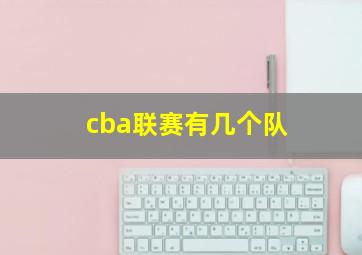 cba联赛有几个队