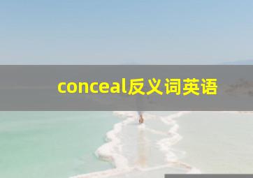 conceal反义词英语