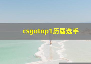 csgotop1历届选手