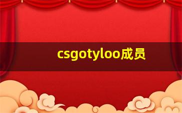 csgotyloo成员