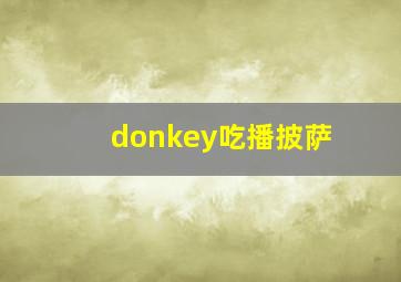 donkey吃播披萨