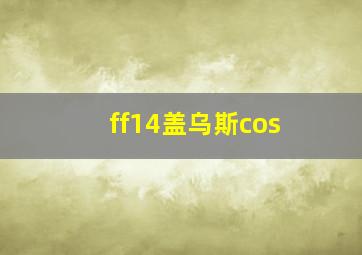 ff14盖乌斯cos