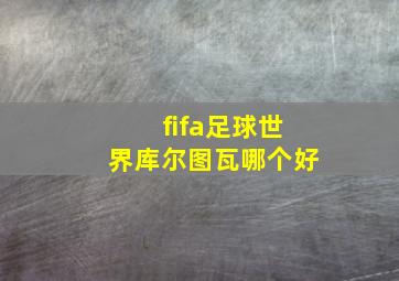 fifa足球世界库尔图瓦哪个好