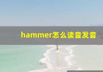 hammer怎么读音发音