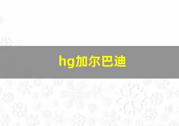 hg加尔巴迪