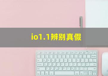 io1.1辨别真假