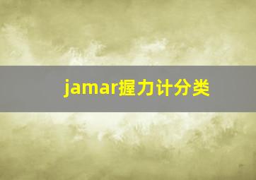 jamar握力计分类