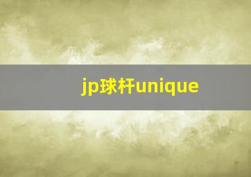 jp球杆unique