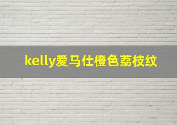 kelly爱马仕橙色荔枝纹