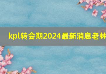 kpl转会期2024最新消息老林