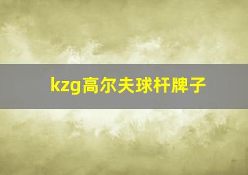 kzg高尔夫球杆牌子