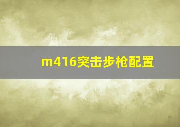 m416突击步枪配置