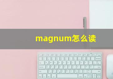 magnum怎么读