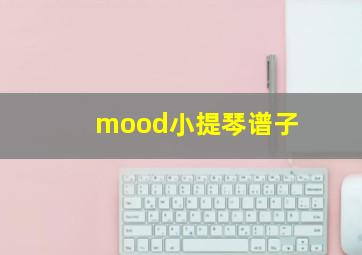 mood小提琴谱子