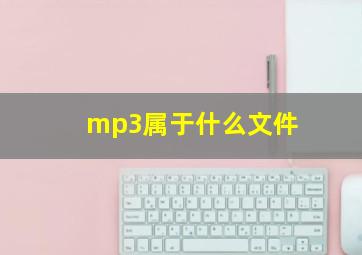 mp3属于什么文件