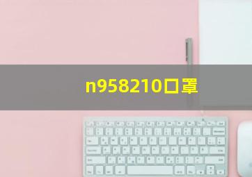 n958210口罩