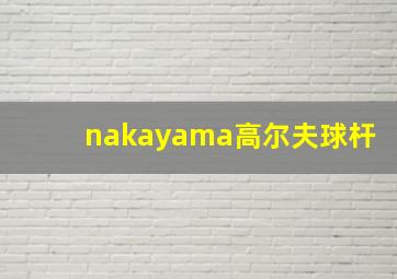 nakayama高尔夫球杆