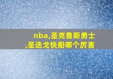 nba,圣克鲁斯勇士,圣迭戈快船哪个厉害