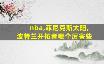 nba,菲尼克斯太阳,波特兰开拓者哪个厉害些