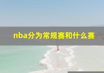 nba分为常规赛和什么赛