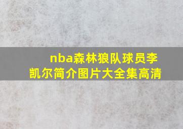 nba森林狼队球员李凯尔简介图片大全集高清