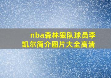 nba森林狼队球员李凯尔简介图片大全高清