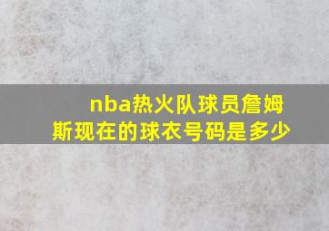 nba热火队球员詹姆斯现在的球衣号码是多少