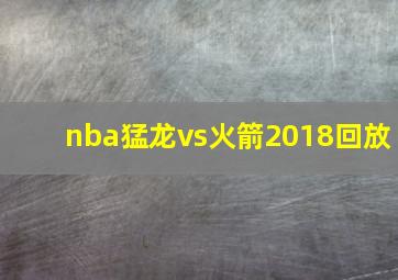 nba猛龙vs火箭2018回放