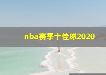 nba赛季十佳球2020