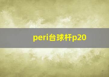 peri台球杆p20