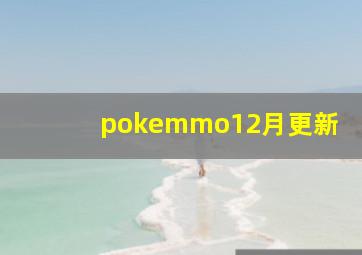 pokemmo12月更新