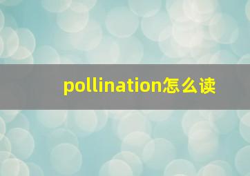 pollination怎么读