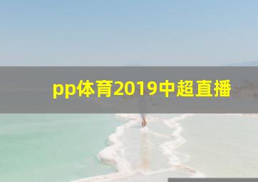 pp体育2019中超直播