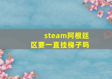 steam阿根廷区要一直挂梯子吗