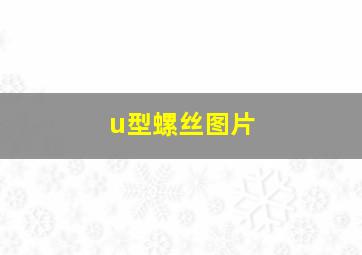 u型螺丝图片