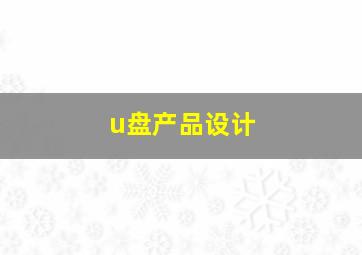 u盘产品设计