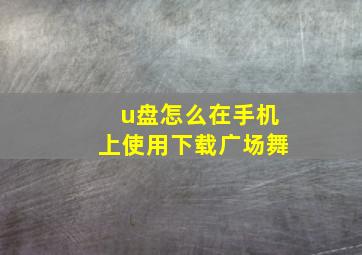 u盘怎么在手机上使用下载广场舞