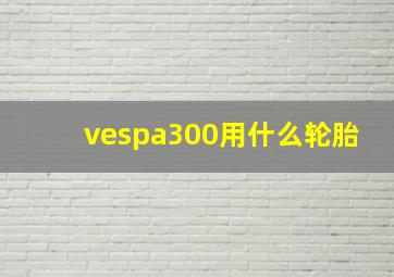 vespa300用什么轮胎